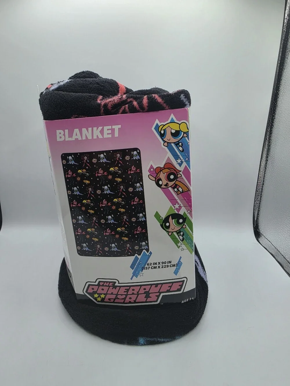 Powerpuff Girls Bedding Super Soft Plush Blanket Girls vs Villains Black